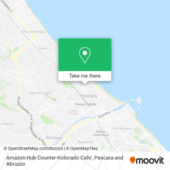 Amazon Hub Counter-Kolorado Cafe' map