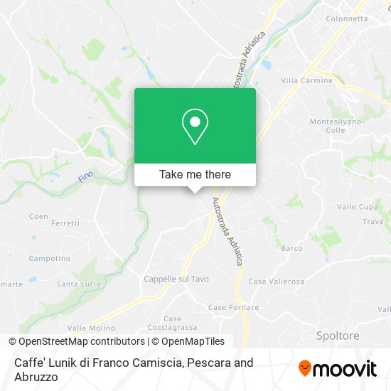 Caffe' Lunik di Franco Camiscia map