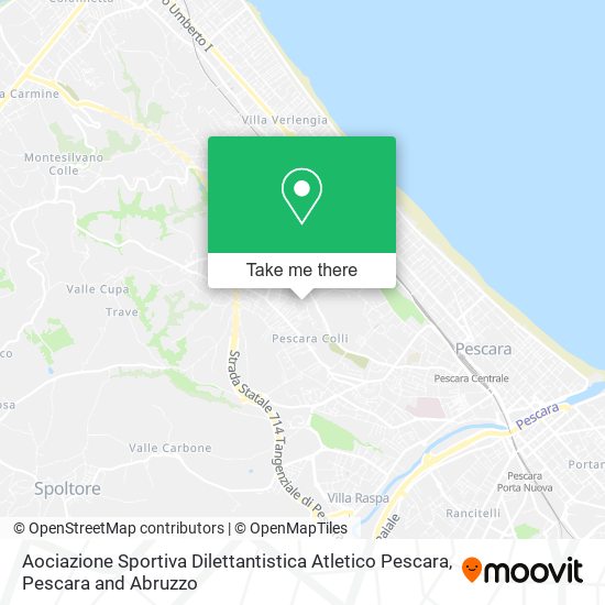 Aociazione Sportiva Dilettantistica Atletico Pescara map