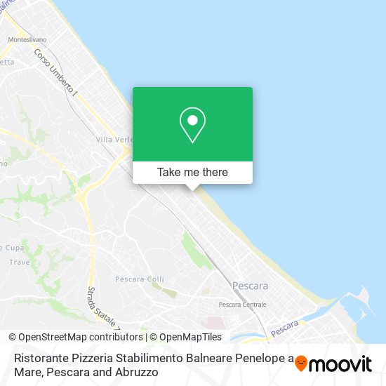 Ristorante Pizzeria Stabilimento Balneare Penelope a Mare map