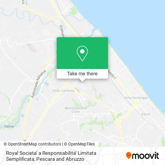 Royal Societa' a Responsabilita' Limitata Semplificata map