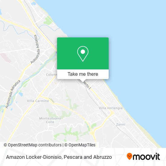 Amazon Locker-Dionisio map