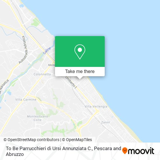 To Be Parrucchieri di Ursi Annunziata C. map