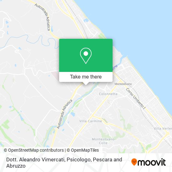 Dott. Aleandro Vimercati, Psicologo map