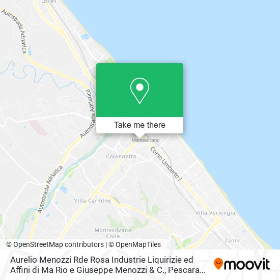 Aurelio Menozzi Rde Rosa Industrie Liquirizie ed Affini di Ma Rio e Giuseppe Menozzi & C. map