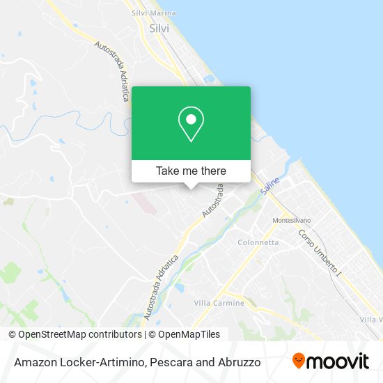 Amazon Locker-Artimino map
