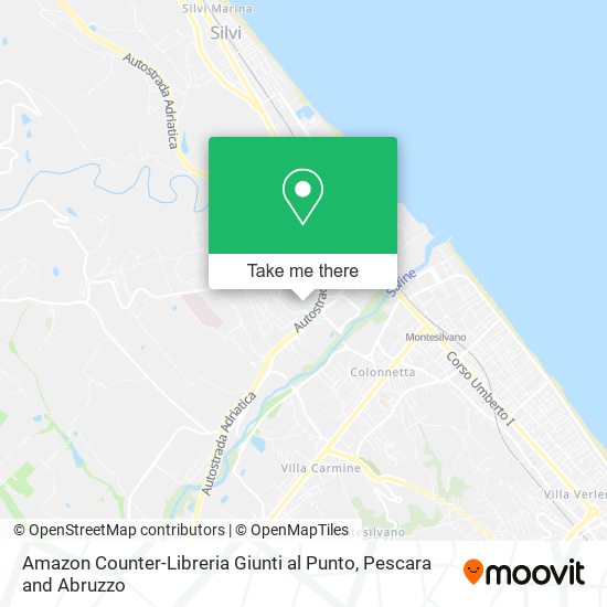 Amazon Counter-Libreria Giunti al Punto map