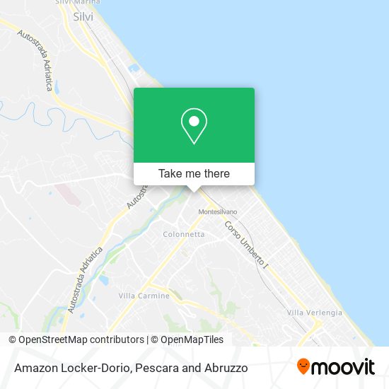 Amazon Locker-Dorio map