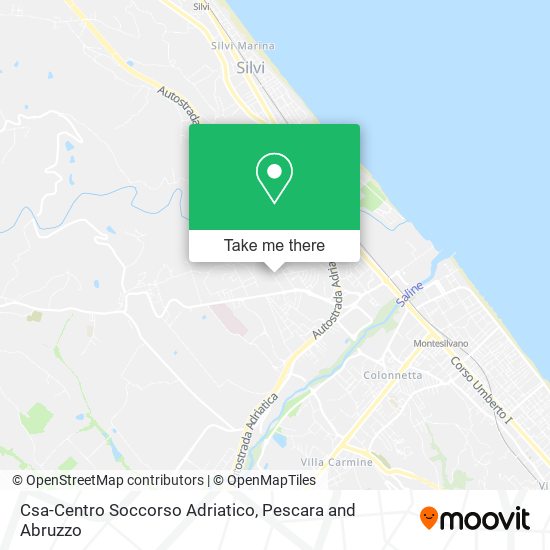 Csa-Centro Soccorso Adriatico map