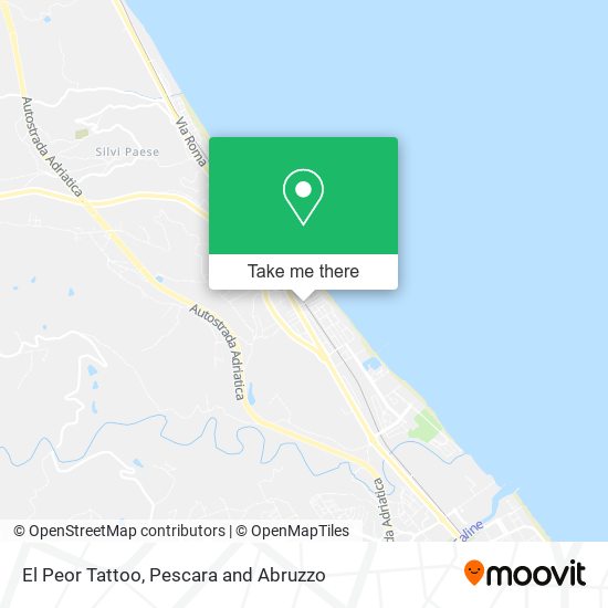 El Peor Tattoo map