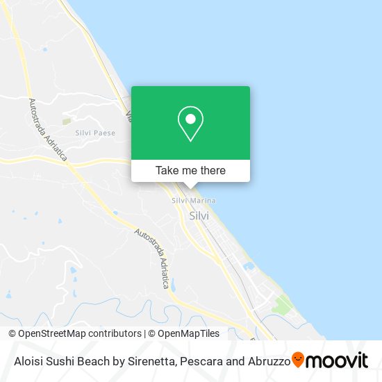 Aloisi Sushi Beach by Sirenetta map
