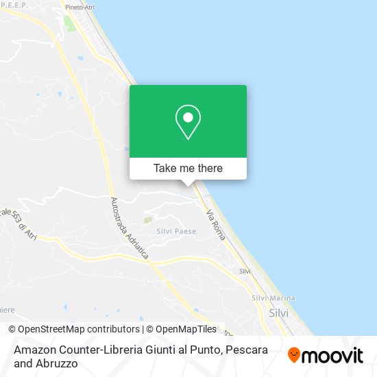 Amazon Counter-Libreria Giunti al Punto map