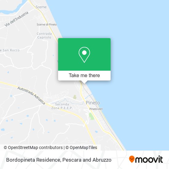 Bordopineta Residence map