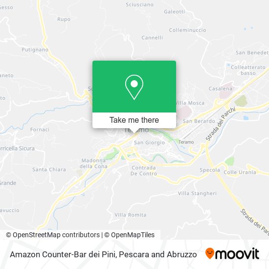 Amazon Counter-Bar dei Pini map