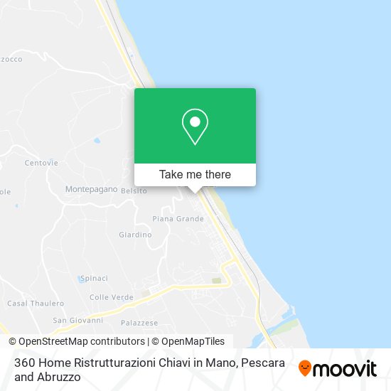 360 Home Ristrutturazioni Chiavi in Mano map