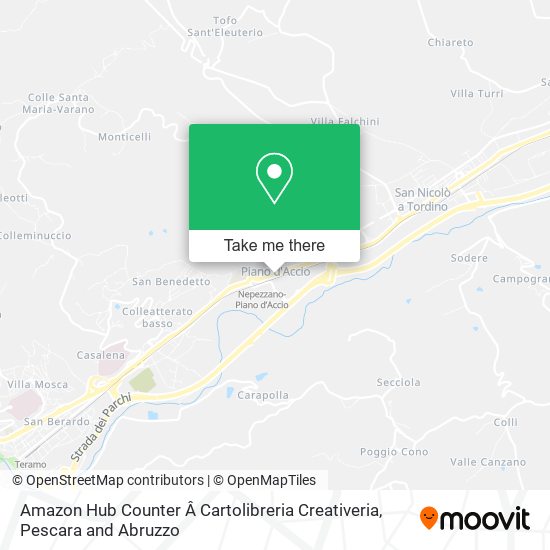 Amazon Hub Counter Â Cartolibreria Creativeria map