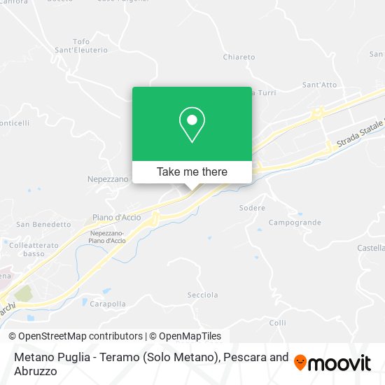 Metano Puglia - Teramo (Solo Metano) map