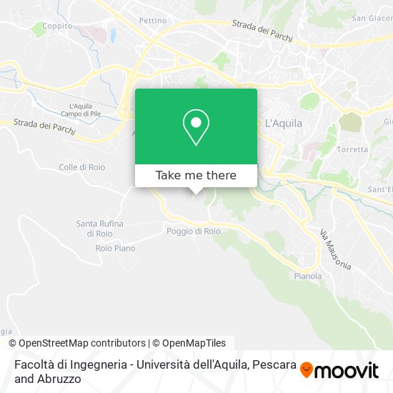 Facoltà di Ingegneria - Università dell'Aquila map