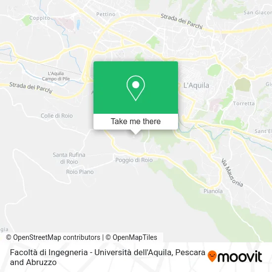 Facoltà di Ingegneria - Università dell'Aquila map