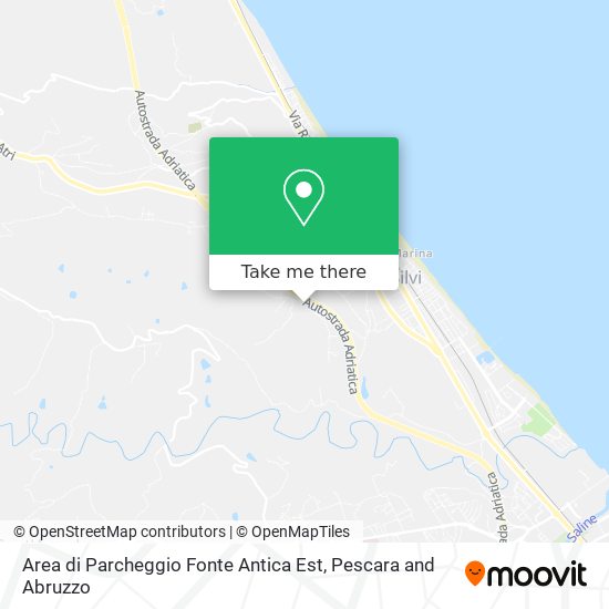 Area di Parcheggio Fonte Antica Est map