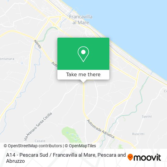 A14 - Pescara Sud / Francavilla al Mare map