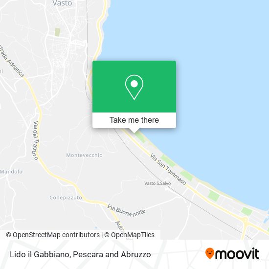 Lido il Gabbiano map