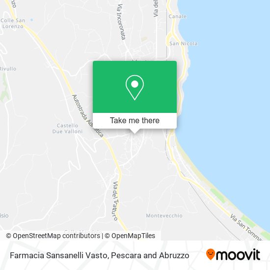 Farmacia Sansanelli Vasto map
