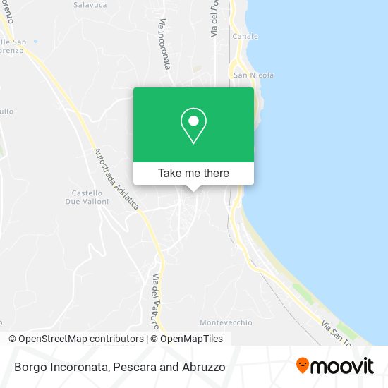 Borgo Incoronata map