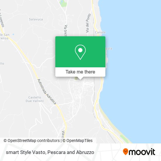 smart Style Vasto map