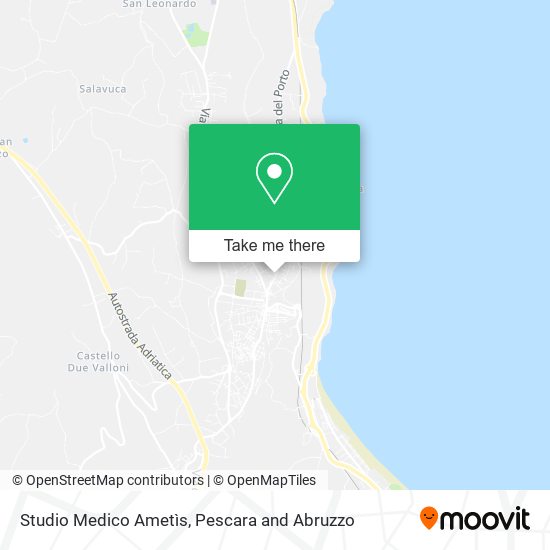 Studio Medico Ametìs map
