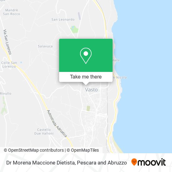 Dr Morena Maccione Dietista map