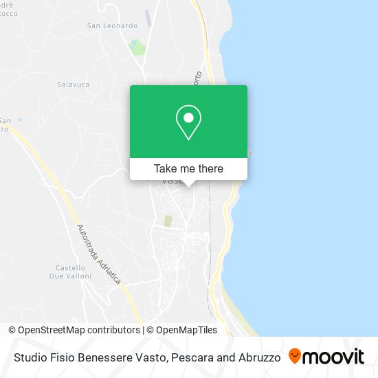 Studio Fisio Benessere Vasto map