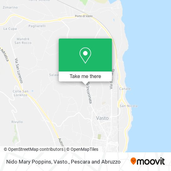 Nido Mary Poppins, Vasto. map