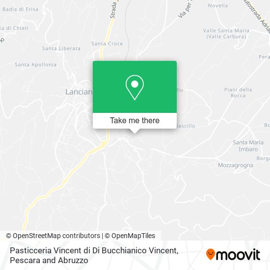Pasticceria Vincent di Di Bucchianico Vincent map