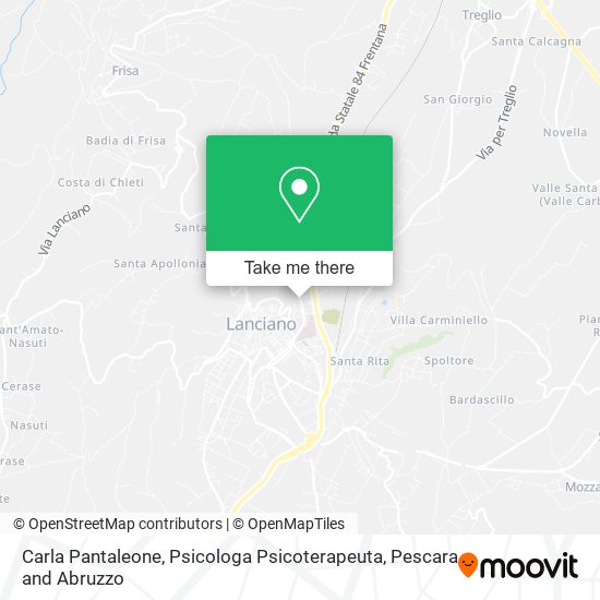 Carla Pantaleone, Psicologa Psicoterapeuta map