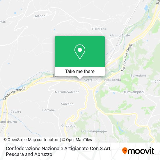 Confederazione Nazionale Artigianato Con.S.Art map