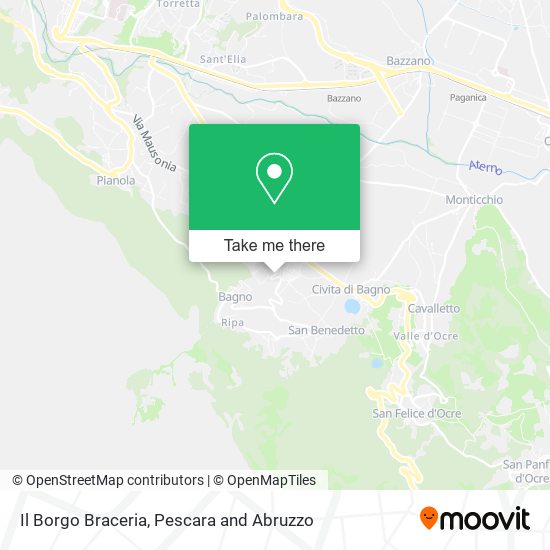 Il Borgo Braceria map