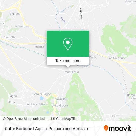 Caffè Borbone L'Aquila map