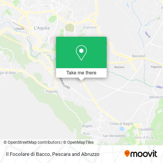 Il Focolare di Bacco map