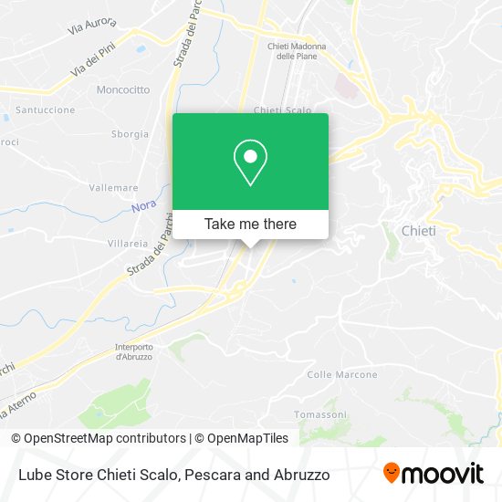 Lube Store Chieti Scalo map