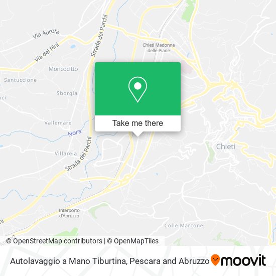 Autolavaggio a Mano Tiburtina map