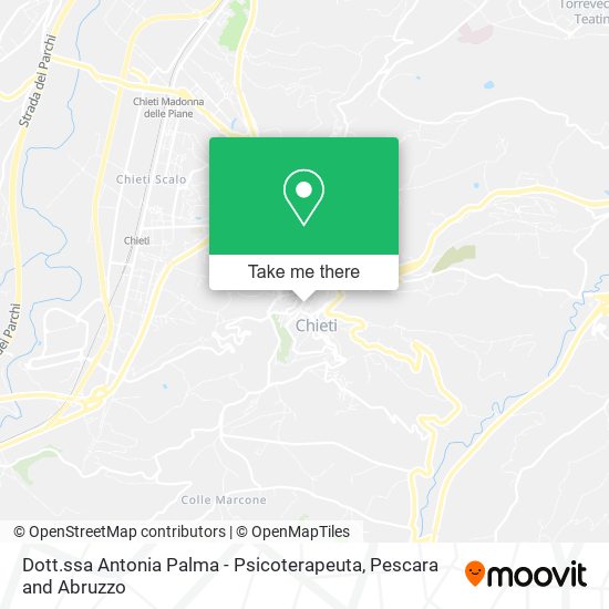 Dott.ssa Antonia Palma - Psicoterapeuta map