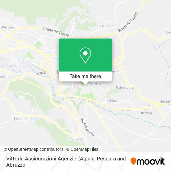 Vittoria Assicurazioni Agenzie L'Aquila map