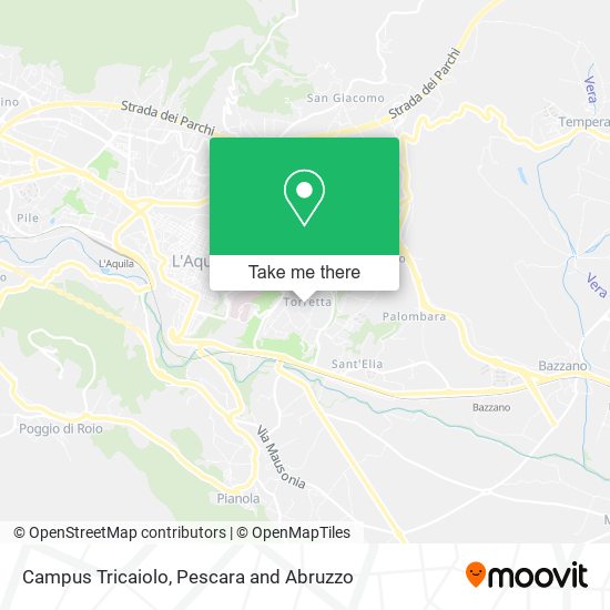 Campus Tricaiolo map