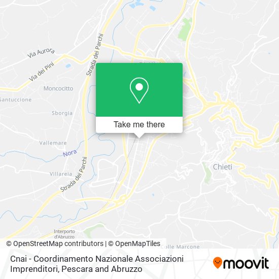 Cnai - Coordinamento Nazionale Associazioni Imprenditori map