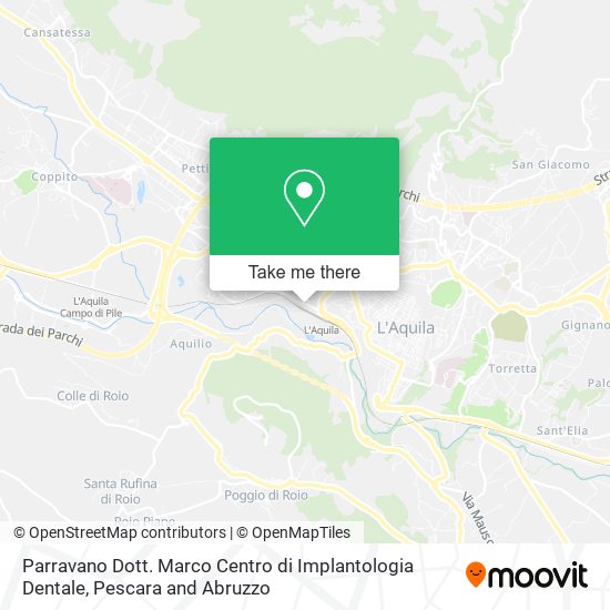Parravano Dott. Marco Centro di Implantologia Dentale map