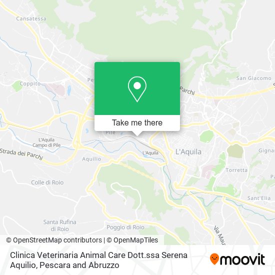 Clinica Veterinaria Animal Care Dott.ssa Serena Aquilio map
