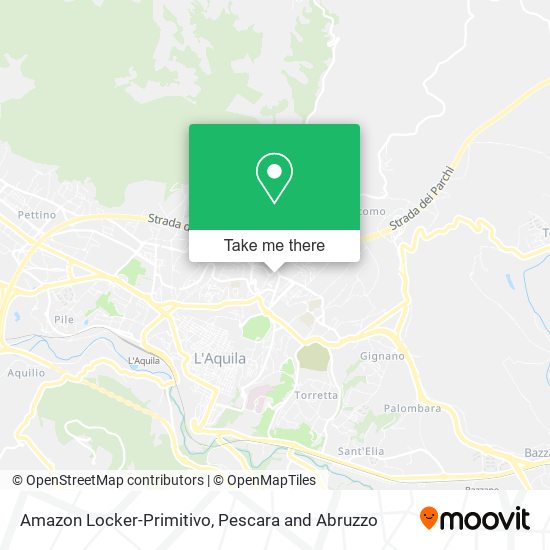 Amazon Locker-Primitivo map