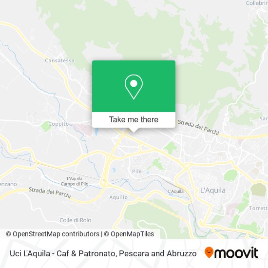 Uci L'Aquila - Caf & Patronato map