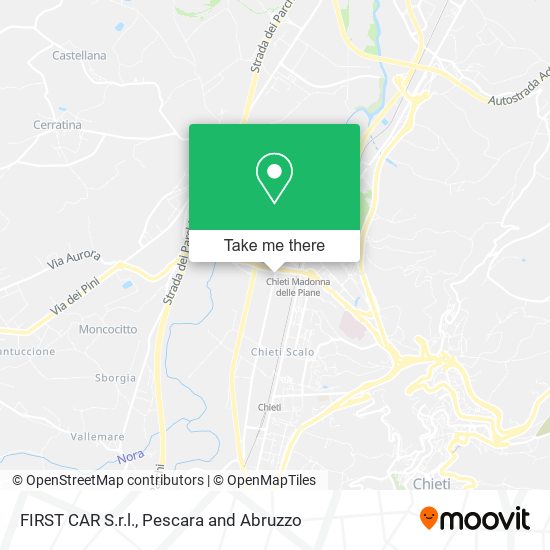 FIRST CAR S.r.l. map